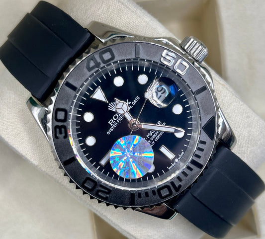 Black With Silver – Black Oysterflex Rubber