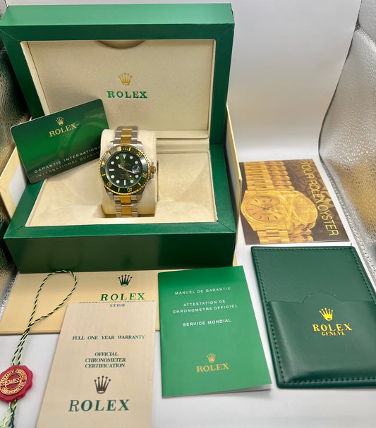 Green Two Tone – Oyster Chain