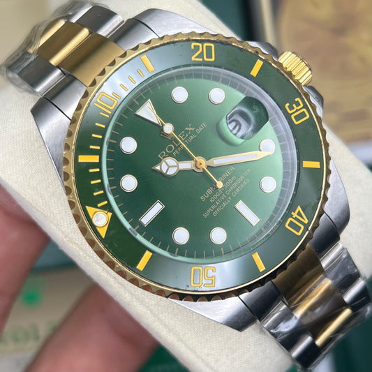 Green Two Tone – Oyster Chain