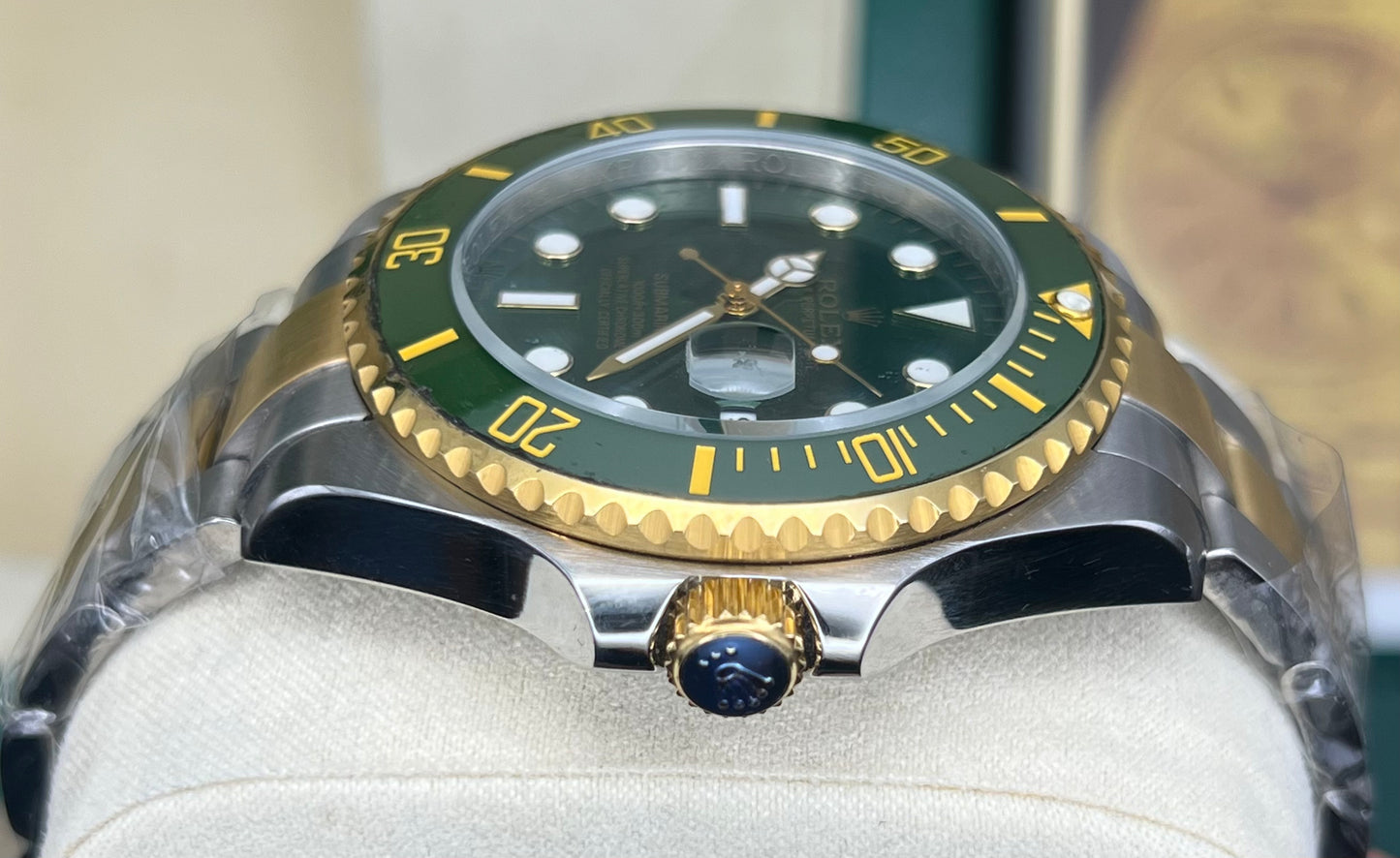 Green Two Tone – Oyster Chain