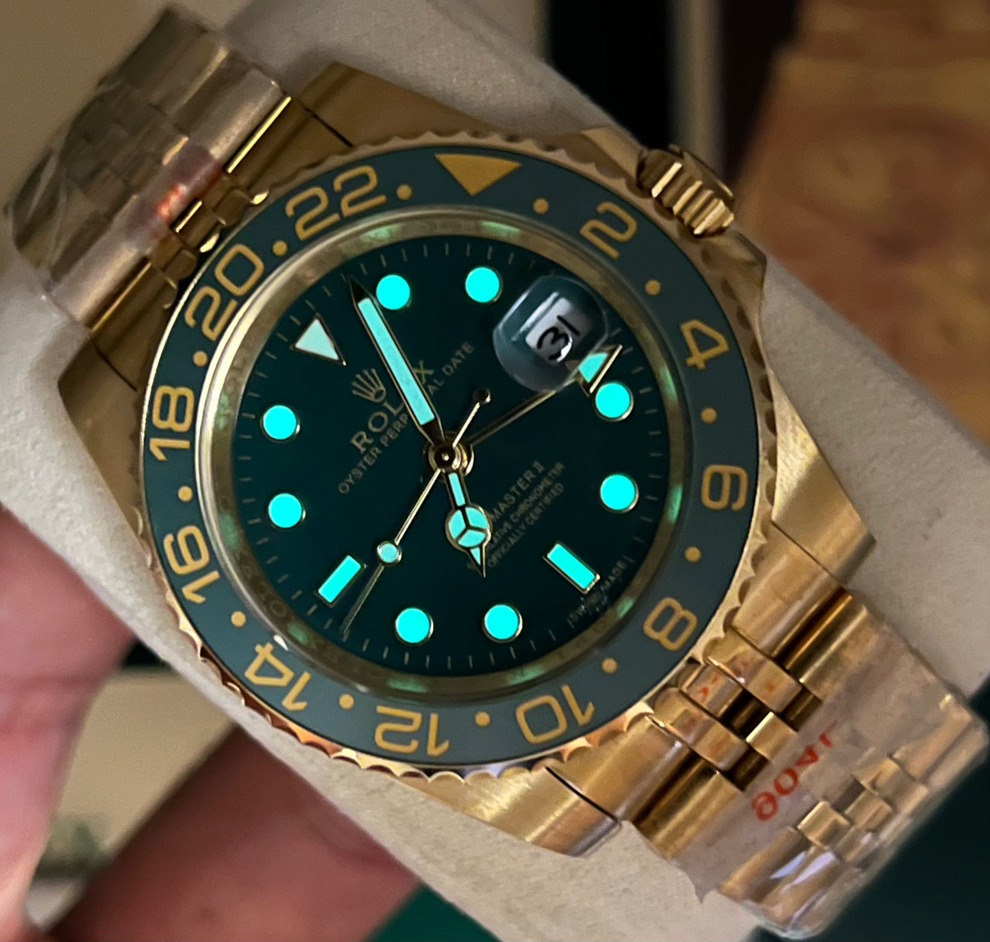 Green Golden Automatic – Jubilee Chain