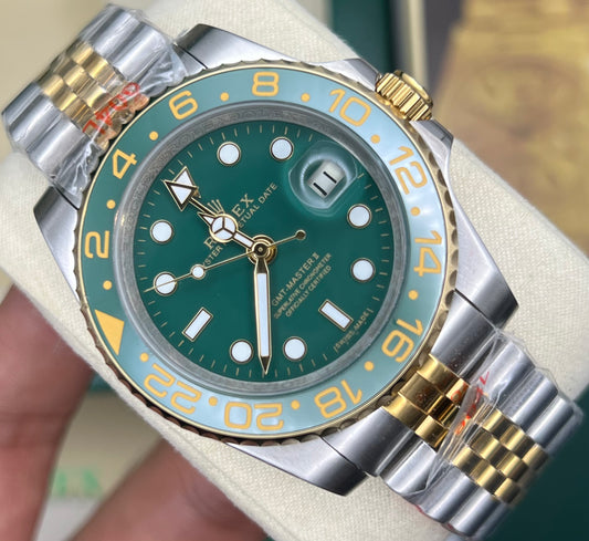 Green Two Tone Automatic – Jubilee Chain