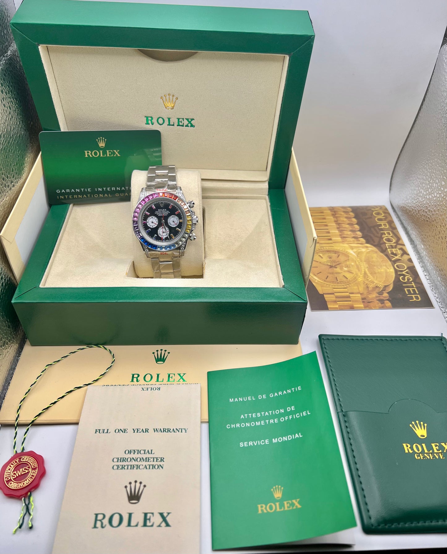 Black Rainbow Automatic – Oyster Chain