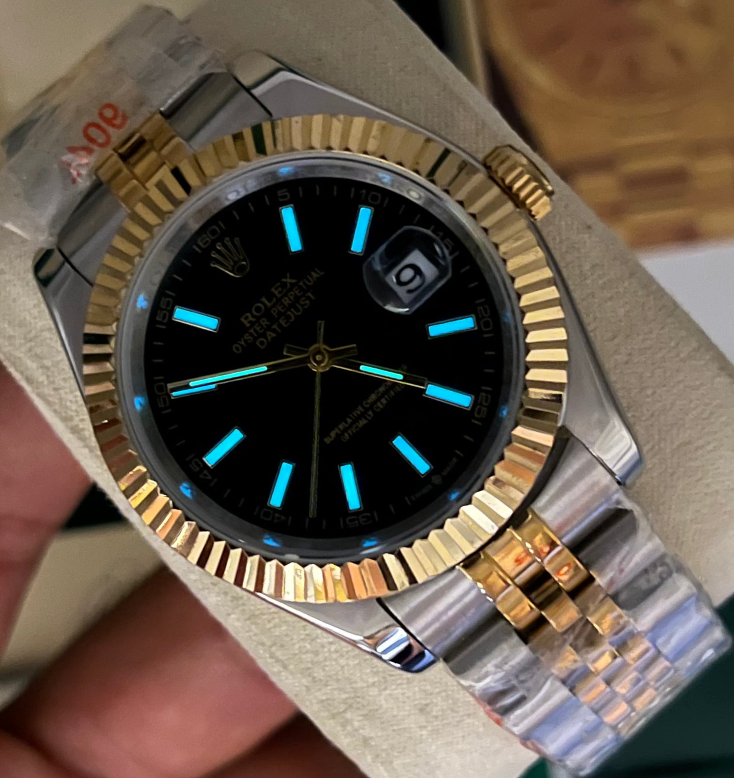 Black Two Tone Automatic – Jubilee Chain