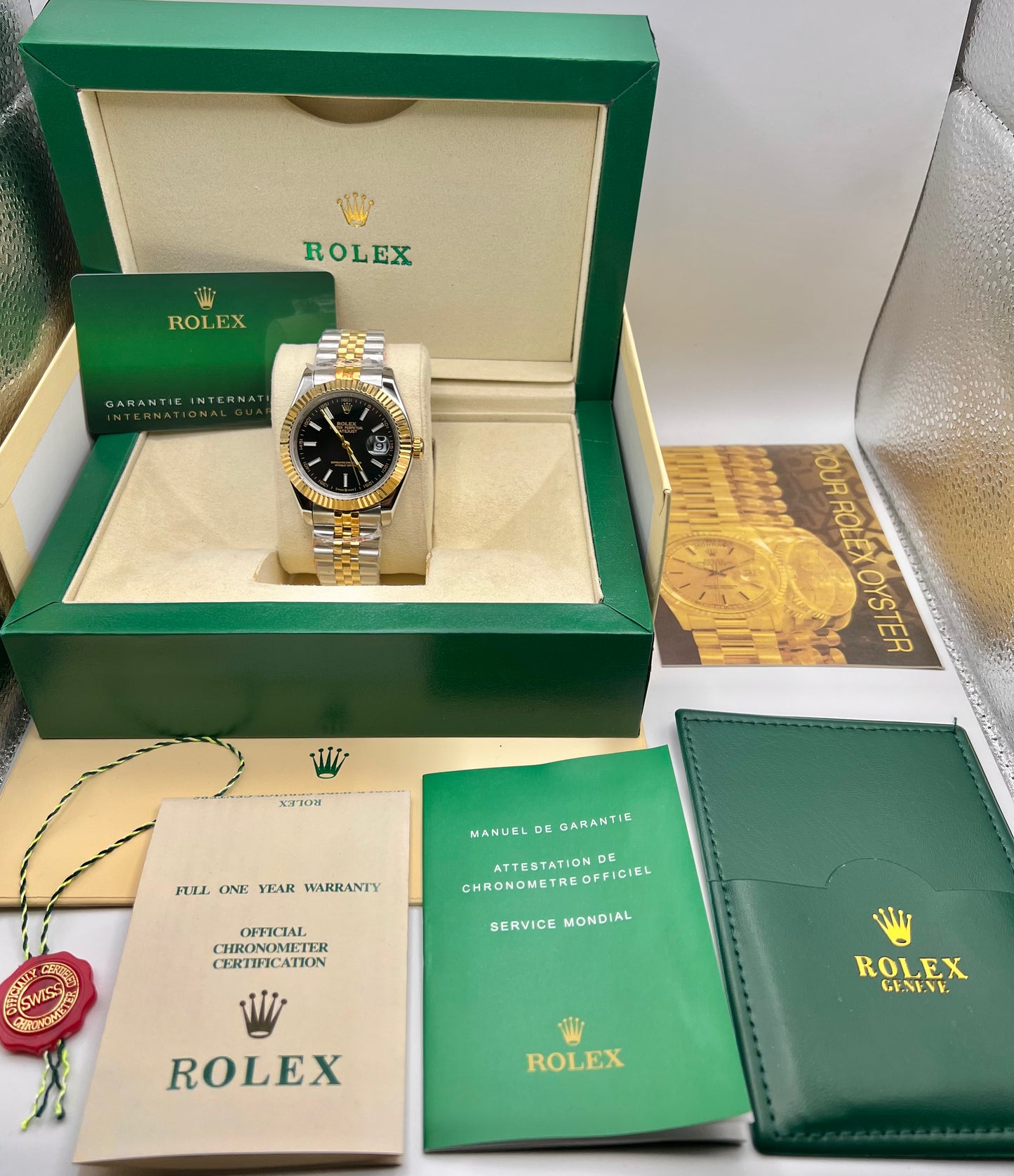Black Two Tone Automatic – Jubilee Chain