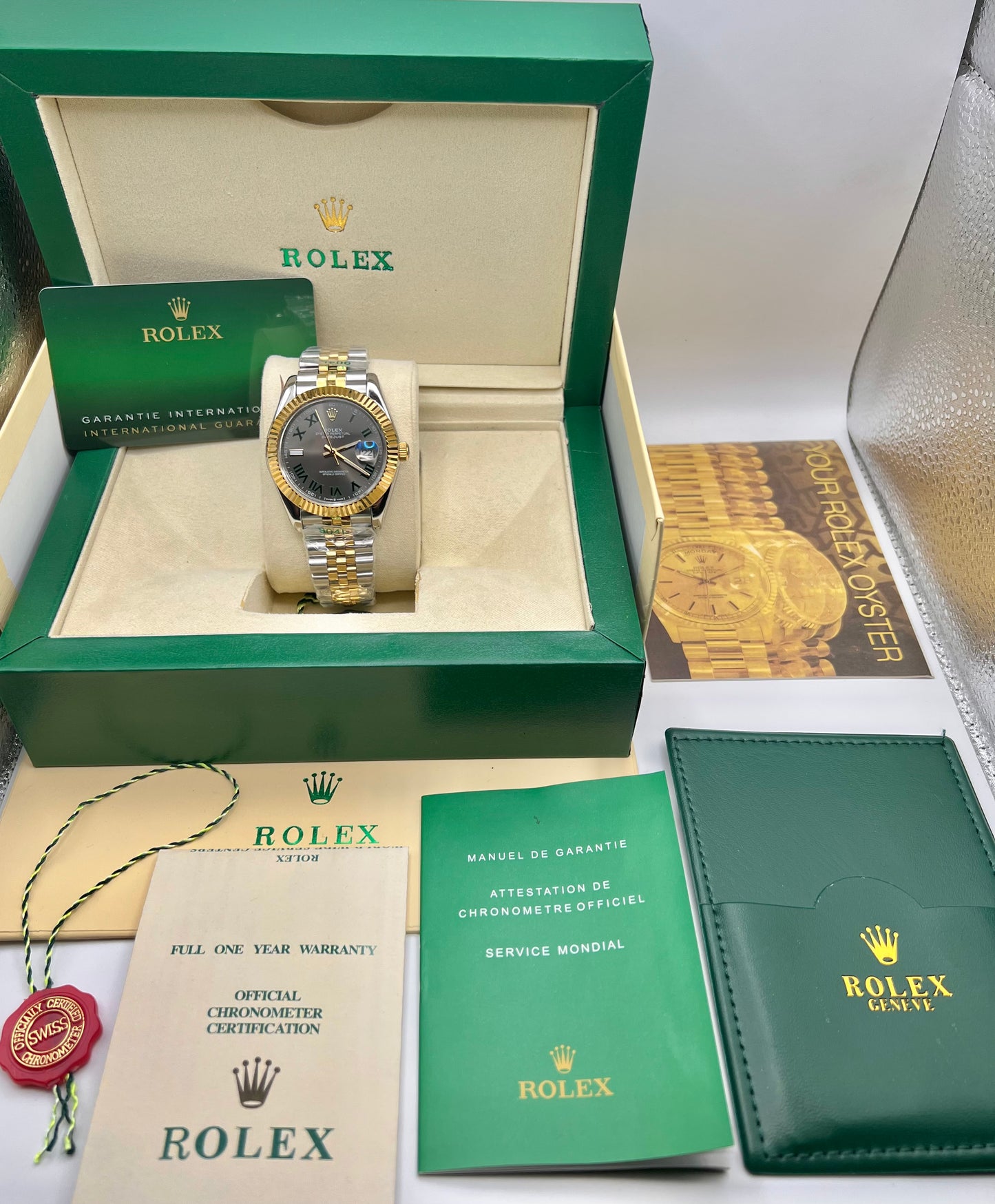 Grey Roman Automatic – Jubilee Chain