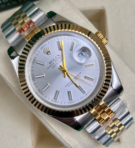 Silver Two Tone Automatic – Jubilee Chain