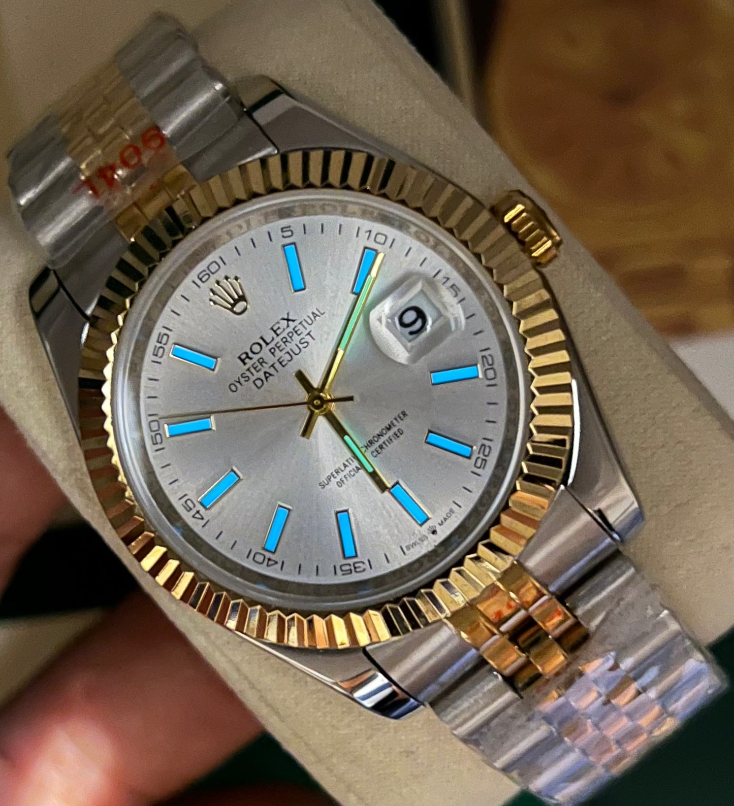 Silver Two Tone Automatic – Jubilee Chain