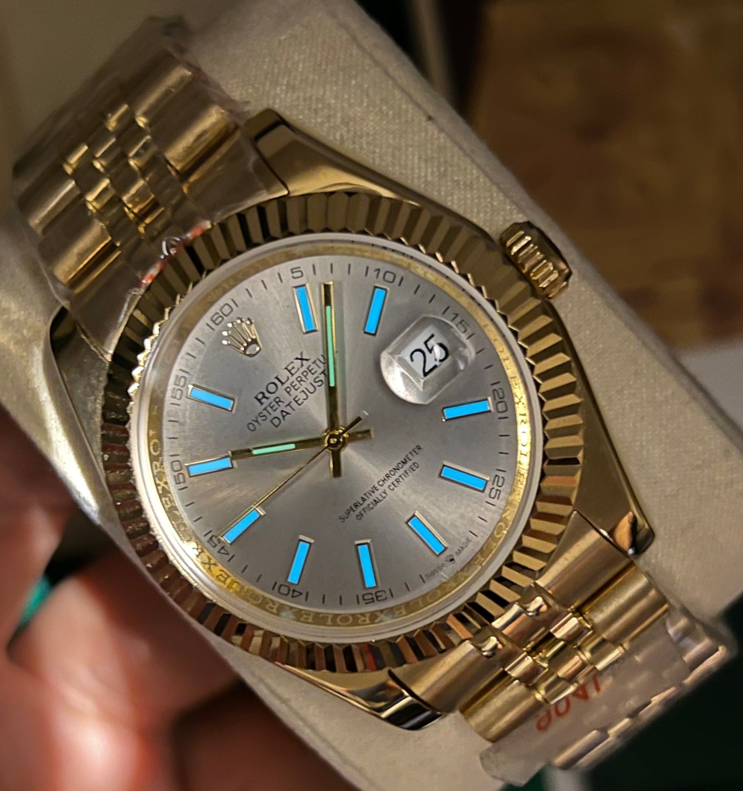 Silver Golden Automatic – Jubilee Chain