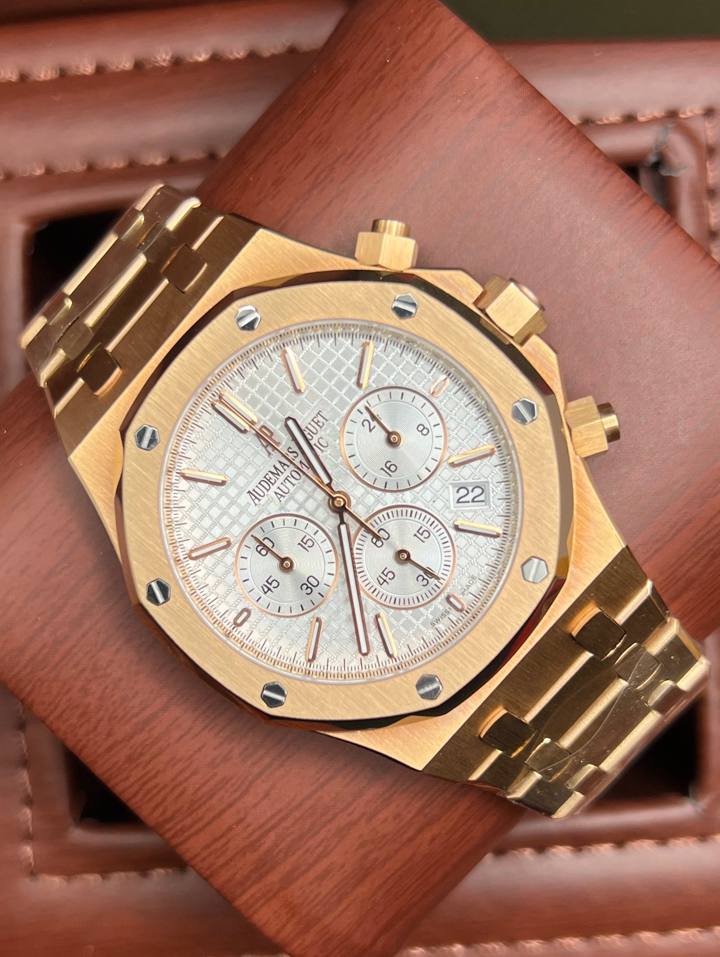 White Rose Gold Chronograph