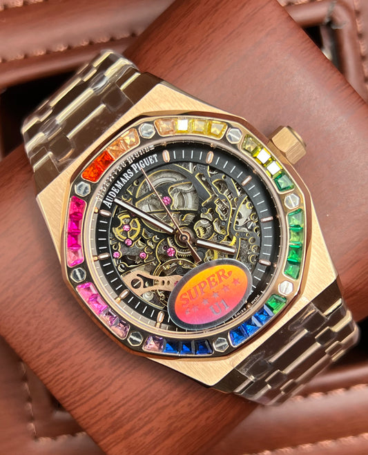 Rose Gold Skeleton Automatic