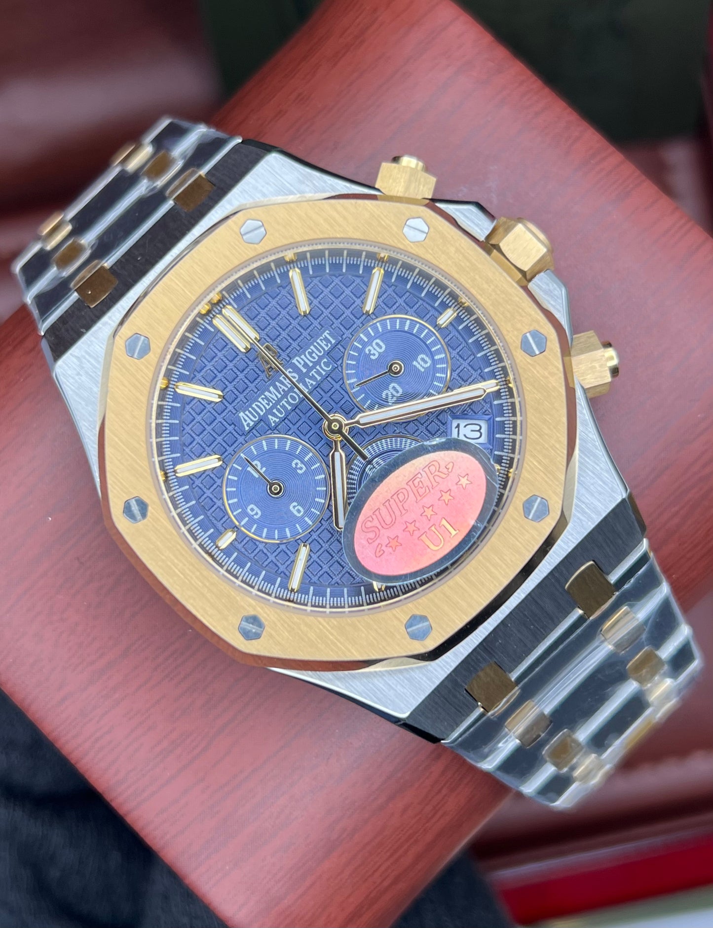 Blue Two Tone Chronograph