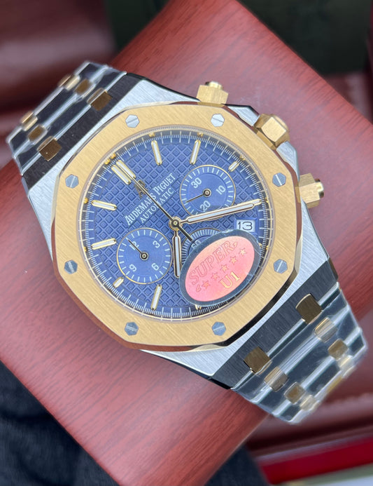 Blue Two Tone Chronograph