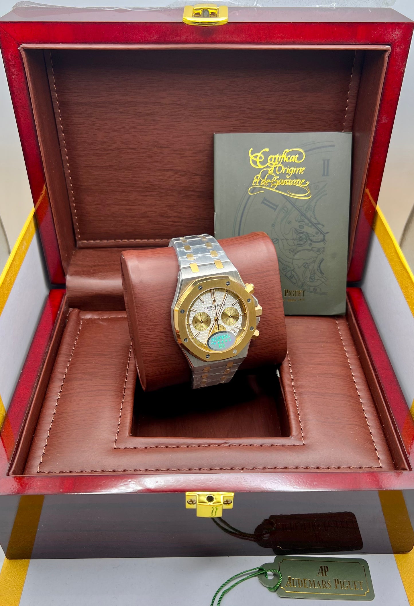 White Two Tone Chronograph