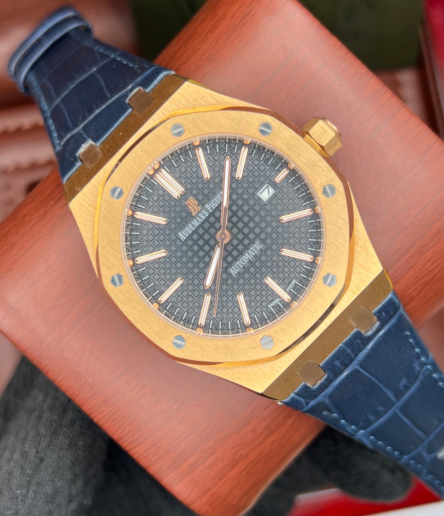 Black Blue Strap Automatic