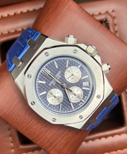 Blue Chronograph Strap