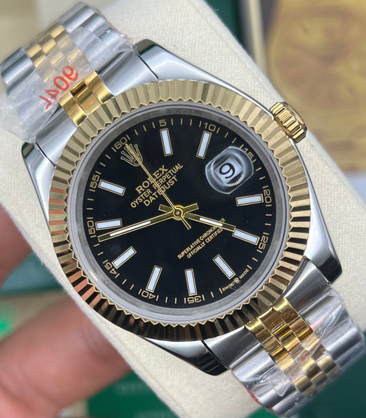 Black Two Tone Automatic – Jubilee Chain