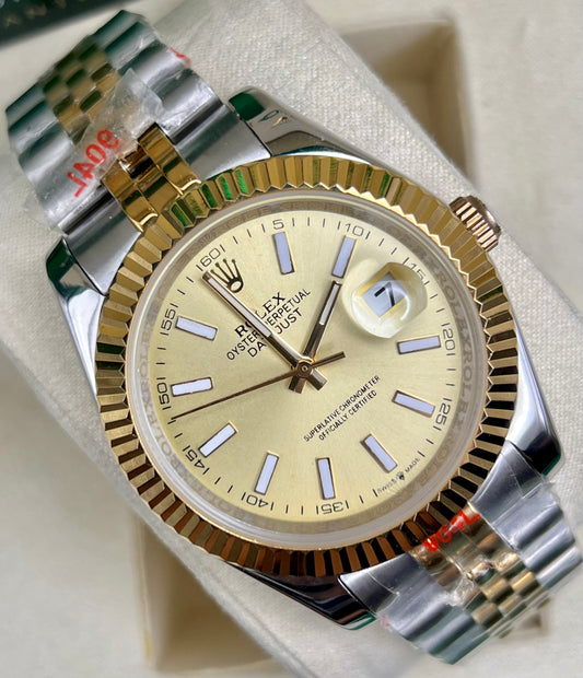 Golden Two Tone Automatic – Jubilee Chain