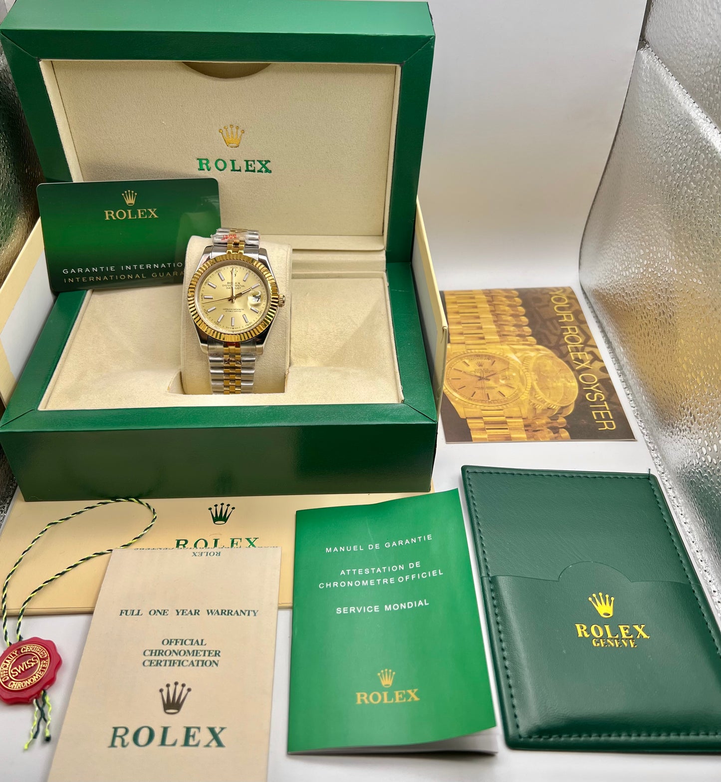 Golden Two Tone Automatic – Jubilee Chain