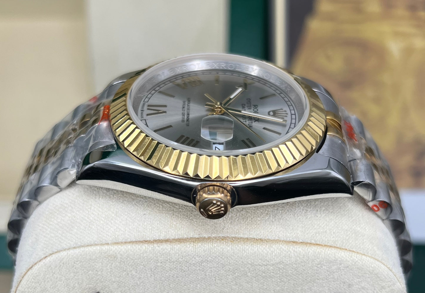 Silver Roman Automatic – Jubilee Chain