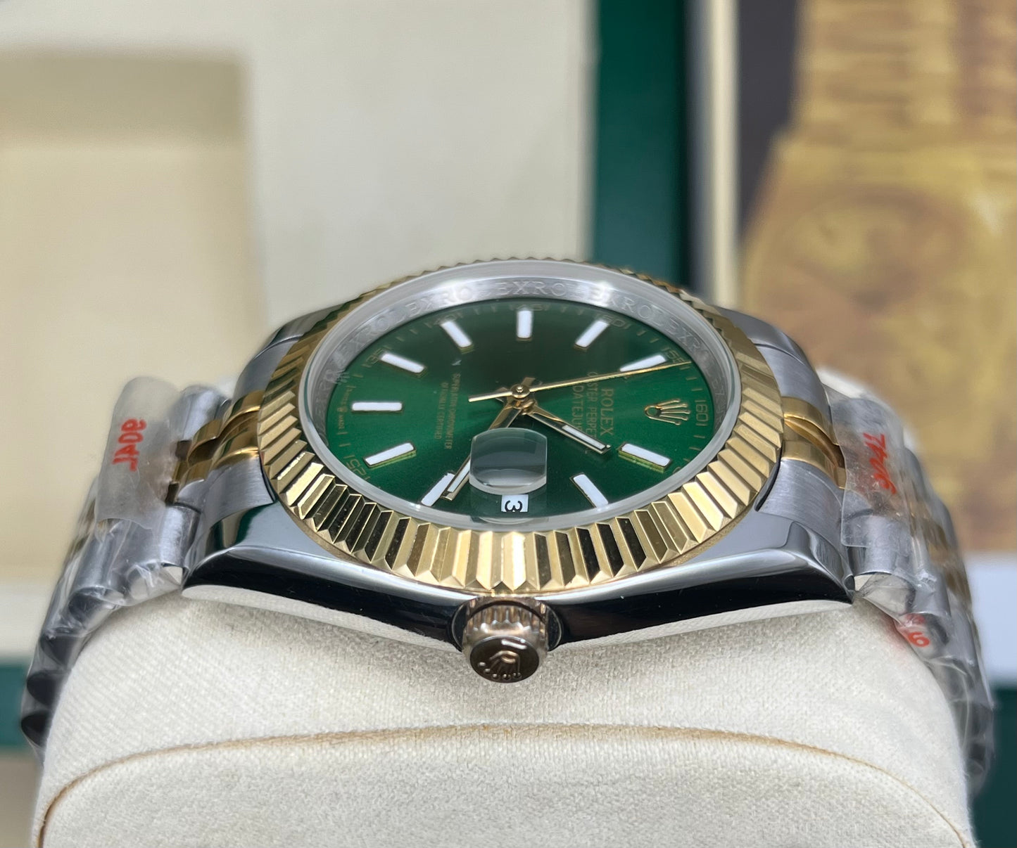 Green Two Tone Automatic – Jubilee Chain