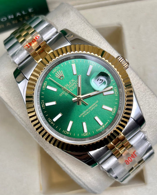 Green Two Tone Automatic – Jubilee Chain