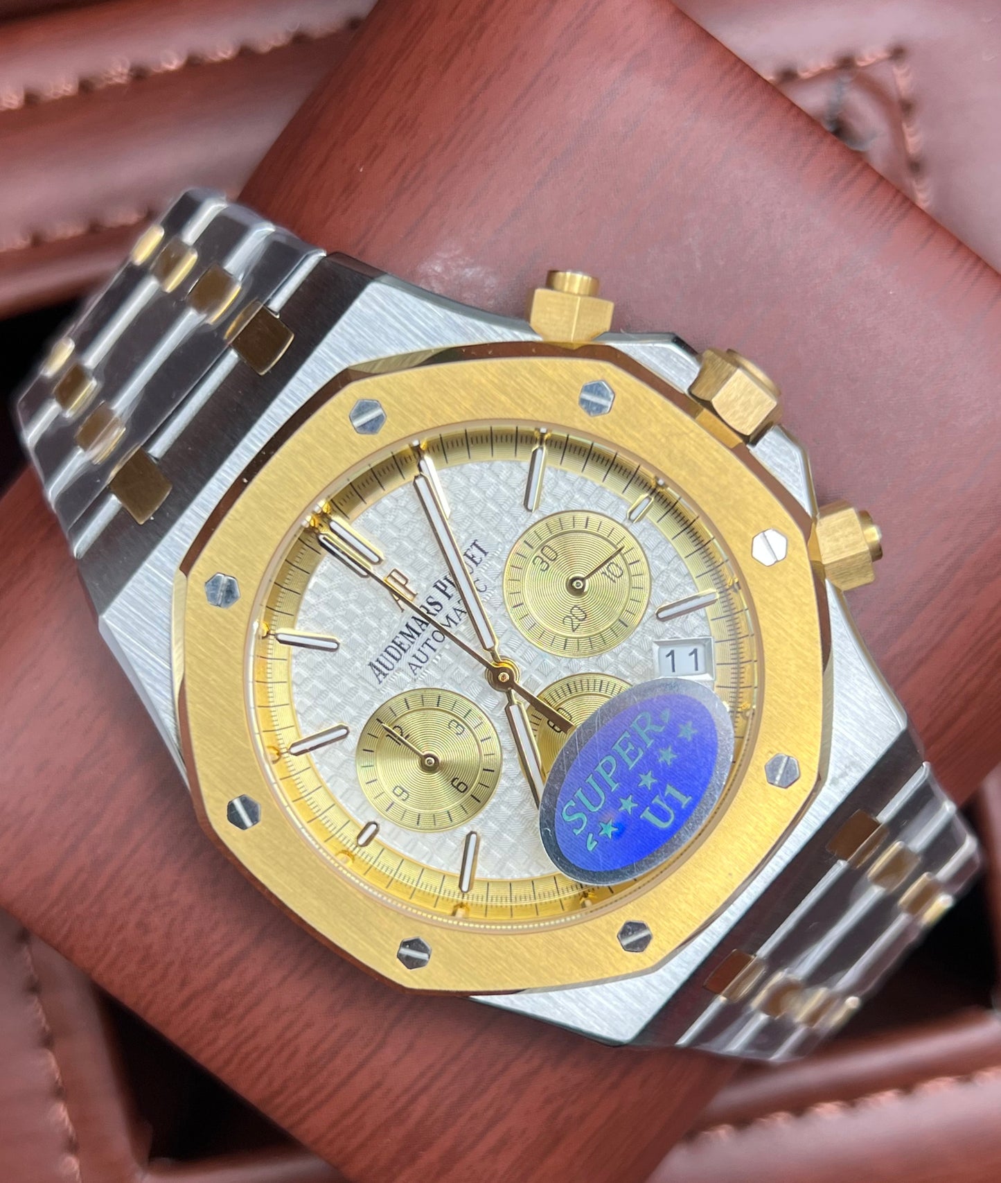 White Two Tone Chronograph