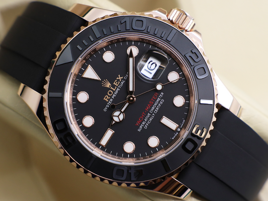 Black With Rose Gold – Black Oysterflex Rubber