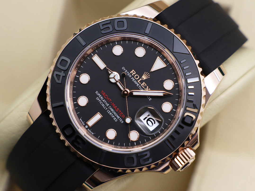Black With Rose Gold – Black Oysterflex Rubber